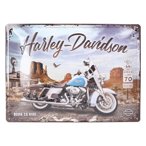  HARLEY DAVIDSON ARIZONA placa de identificação metálica - 30 x 40 cm - UF01483 