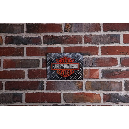 Dekoratives Metallschild HARLEY DAVIDSON GENUINE - 15 x 20 cm - UF01503