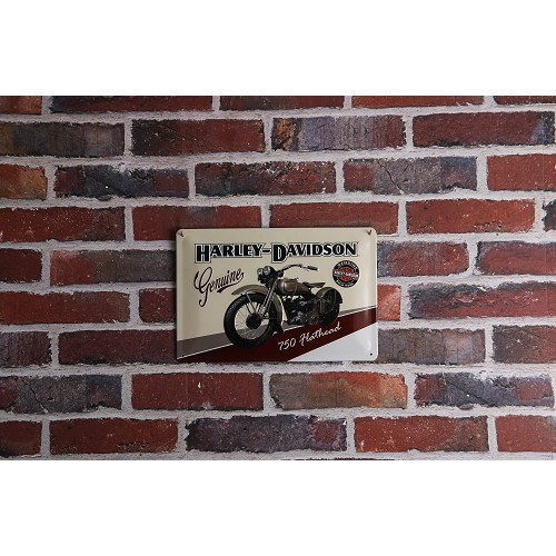 Placadecorativa metálica HARLEY DAVIDSON GENUINE - 20 x 30 cm - UF01515