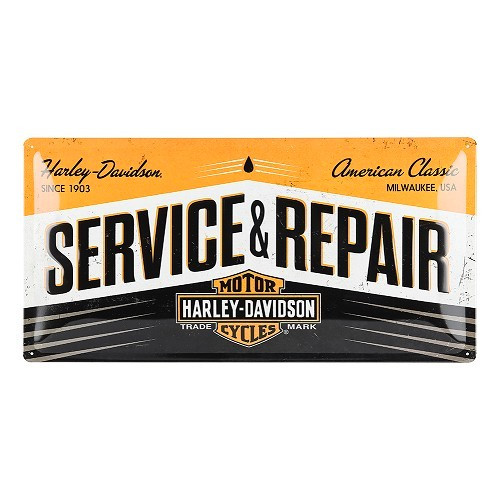  Placa metálica decorativa HARLEY DAVIDSON SERVICE REPAIR - 50 x 25 cm - UF01516 