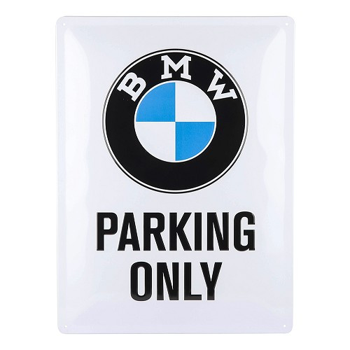     
                
                
    Placa de identificação metálica BMW Parking Only - 30 x 40 cm - UF01520
