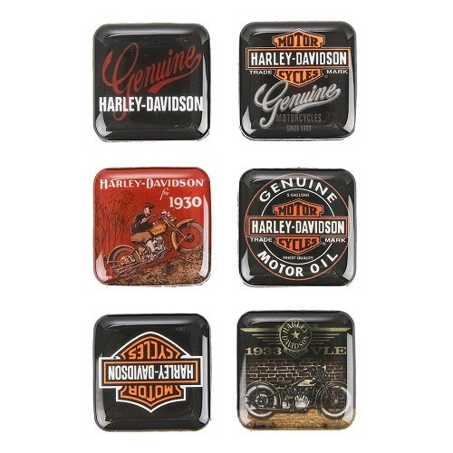 Ímanes HARLEY DAVIDSON GENUINE - 9 peças - UF01523