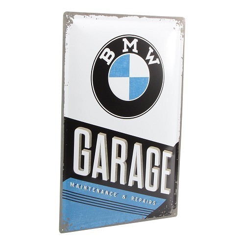 Placca decorativa metallica BMW Garage - 60 x 40 cm - UF01525
