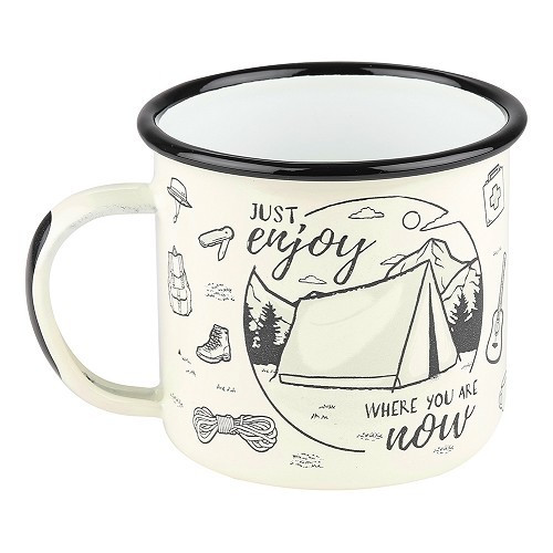  Mug émaillé JUST ENJOY - 360 ml - UF01528 