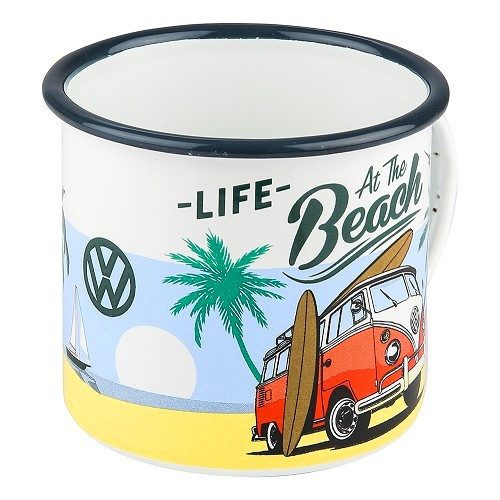  Caneca esmaltada na PRAIA - 360 ml - UF01531-1 