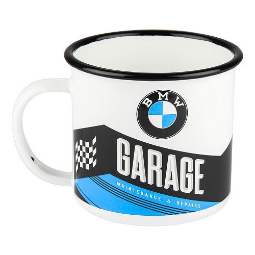 Mug publicitaire en métal émaillé 360 ml BMW - Garage