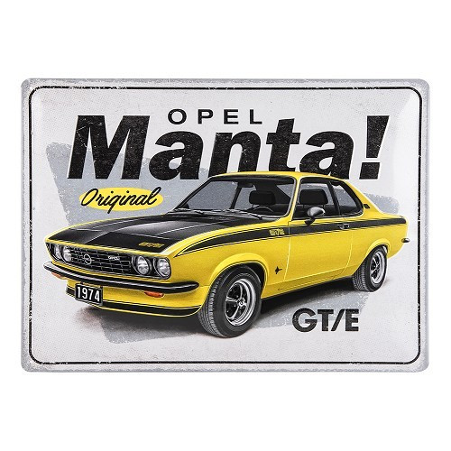  Decoratieve metalen plaat OPEL MANTA - 30 x 40 cm - UF01561 