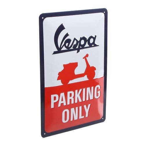 Decoratieve plaquette Alleen Vespa parkeren - 20 x 30 cm - UF01565