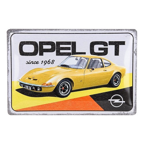  Plaque décorative métallique OPEL GT - 20 x 30 cm - UF01566 