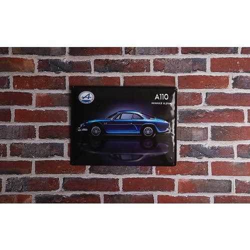 Dekoratives Metallschild RENAULT ALPINE A110 - 30 x 40 cm - UF01582