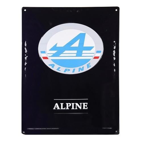  Decoratieve metalen plaat RENAULT ALPINE LOGO - 30 x 40 cm - UF01583 