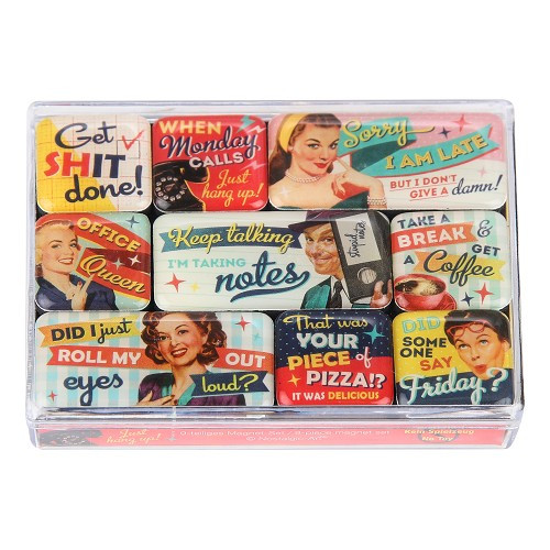     
                
                
    Magnets Fifties 50's - 9 pièces - UF01608
