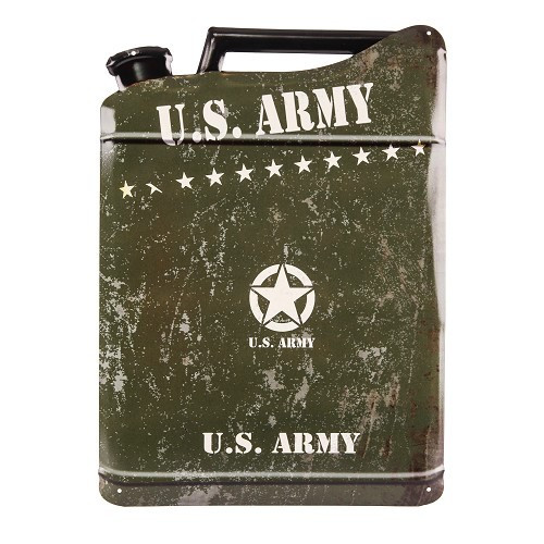  Plaque métallique jerrycan US ARMY - 49 x 39cm - UF01619 