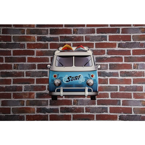 Plaque métallique VW Combi Split SURF 50 x 49 cm - UF01620