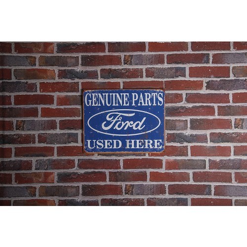 Placa de Recambios Originales FORD Used Here - 31 x 41 cm - UF01625