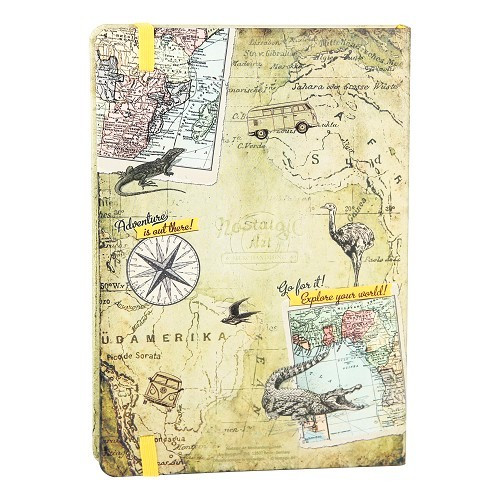 Carnets de voyage - Notebook VW LET'S GET LOST - 128 pages - UF01637