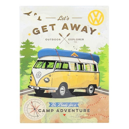  Magneet VW COMBI SPLIT LET'S GET AWAY - UF01645 