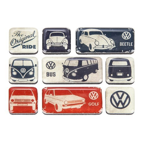 Magnets VW ORIGINAL RIDE - 9 pièces - UF01656