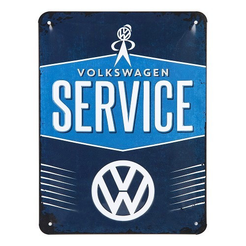  Placa decorativa metálica VOLKSWAGEN SERVICE - 20 x 15 cm - UF01664 