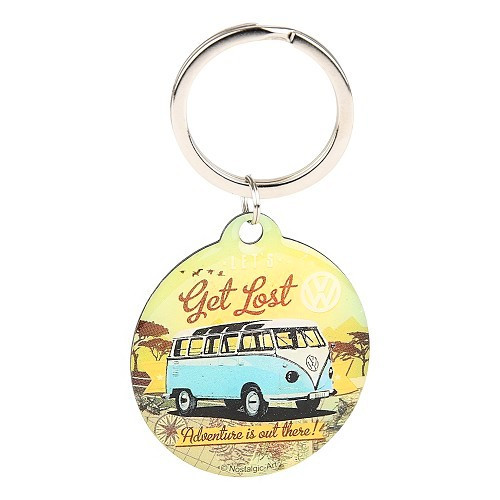  Llavero redondo VW LET'S GET LOST - 4 cm - UF01679 