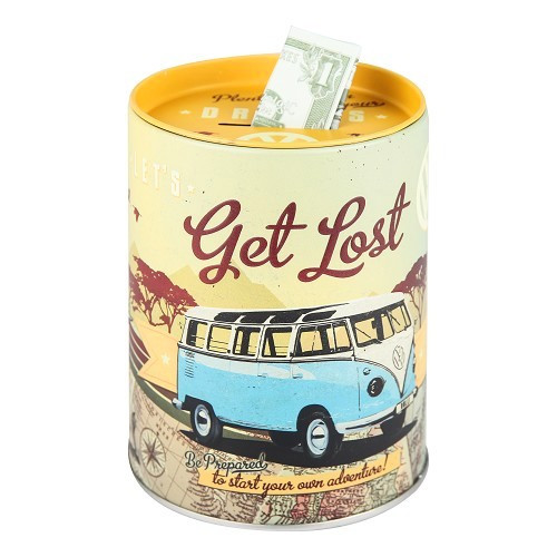  VW COMBI SPLIT LET'S GET LOST salvadanaio - 1L - UF01688 