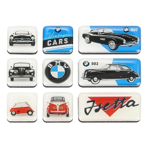 Ímanes BMW VINTAGE - 9 peças - UF01714