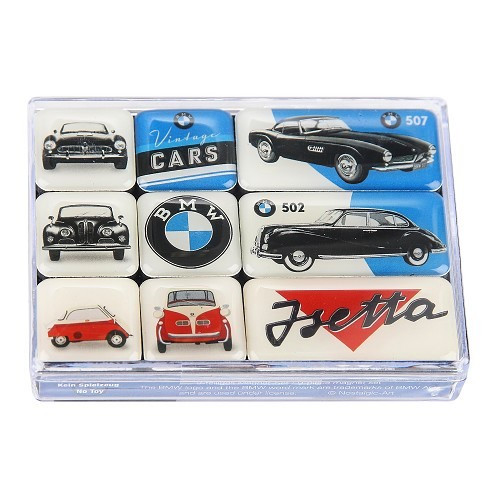  BMW VINTAGE Magnets - 9 pieces - UF01714 