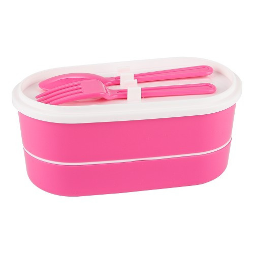VW Combi Split compartmentalized lunch box - pink - UF01719