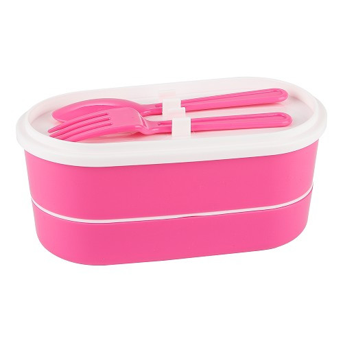 Scatola per il pranzo VW Combi Split a scomparti - rosa - UF01719