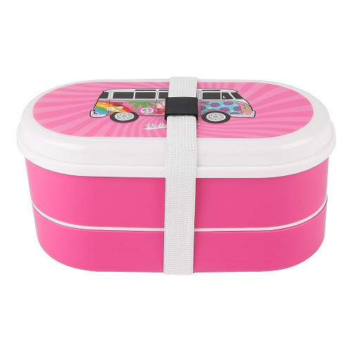  VW Combi Split lunchbox met compartimenten - roze - UF01719 