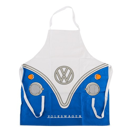  Delantal de cocina azul con logotipo VW - UF01729 