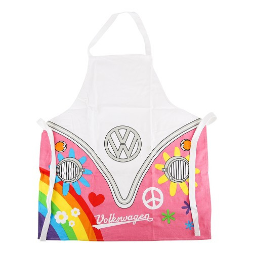  Grembiule da cucina rosa con logo VW - UF01732 