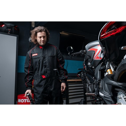 MOTUL Mechaniker-Overall schwarz - Größe M - UF01748