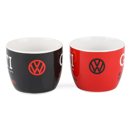 VW GTi cups with saucers - Set of 2 - UF01814