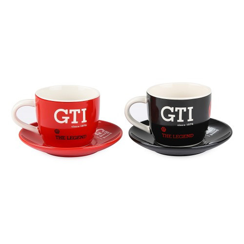  VW GTi cups with saucers - Set of 2 - UF01814 