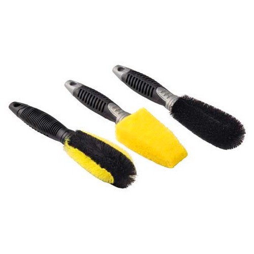  Assortiment de 3 brosses pour le nettoyage des jantes - UF03214 