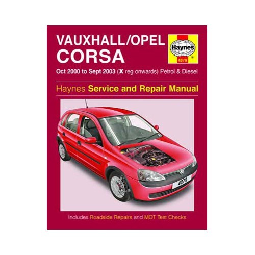     
                
                
    Manual de taller Haynes en inglés para Opel Corsa de 2000 a 2003 - UF04053
