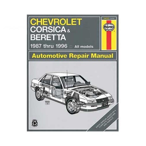  Haynes technisch overzicht voor Chevrolet Beretta en Corsica van 87 tot 96 - UF04205 