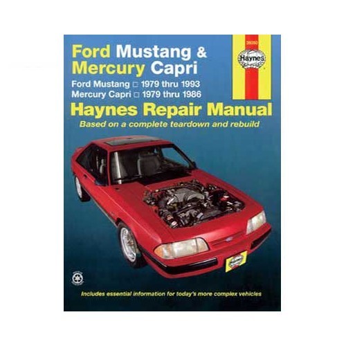     
                
                
    Haynes technisch overzicht voor Ford Mustang en Capri van 79 tot 93 - UF04211
