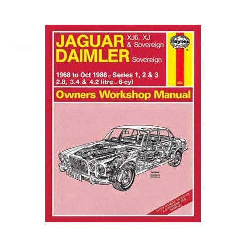  Revue technique pour Jaguar XJ6, XJ et Sovereign, Daimler Sovereign de 68 à octobre 86 - UF04216 