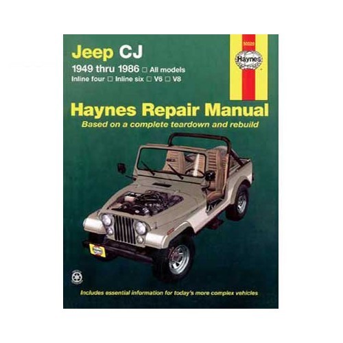     
                
                
    Revisione tecnica per Jeep CJ dal 49 all'86 - UF04218
