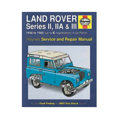  Revisão técnica para Land Rover séries II, IIA  - UF04220 