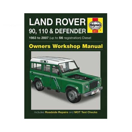     
                
                
    Haynes technical guide for Land Rover 90/110 and Defender Diesel from 83 to 07 - UF04221
