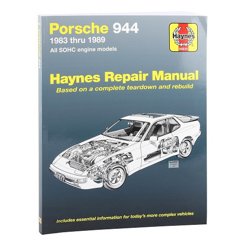  Revue technique pour Porsche 944 (y compris Turbo) de 1983 à 1989 (USA) - UF04239 