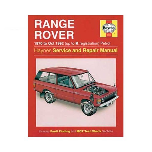     
                
                
    Revue technique pour Range Rover V8 essence de 70 à octobre 92 - UF04242
