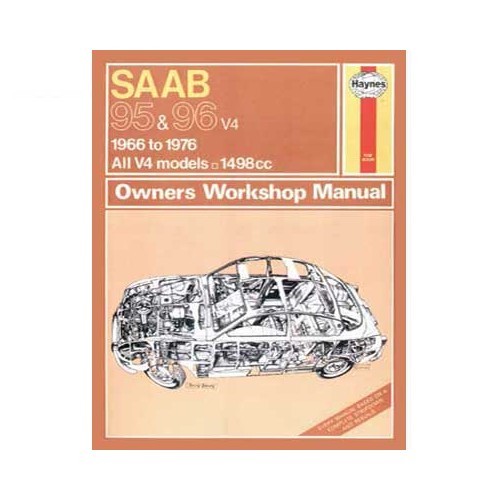  Revue technique Haynes pour SAAB 95&96 de 66 à 76 - UF04245 