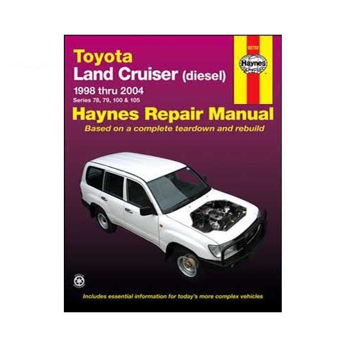     
                
                
    Revue technique Haynes pour Toyota Land Cruiser Diesel de 98 à 2004 - UF04249
