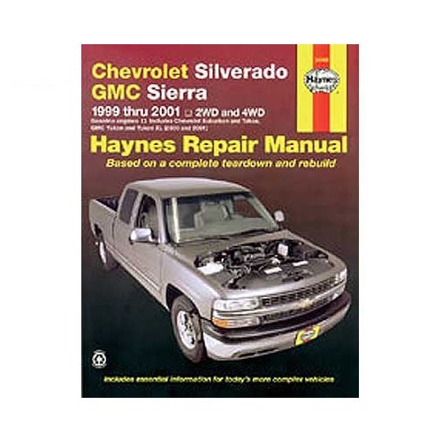     
                
                
    Manuale di riparazione Haynes (USA) per Chevrolet Silverado e GMC Sierra dal 99 al 2005 - UF04272
