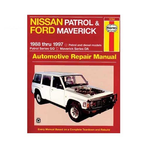     
                
                
    Haynes (Australia) Technical Review für Nissan Patrol und Ford Maverick von 88 bis 97 - UF04282
