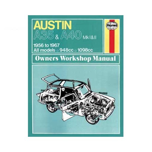  Haynes technisch overzicht voor Austin A35 en A40 van 56 tot 67 - UF04304 